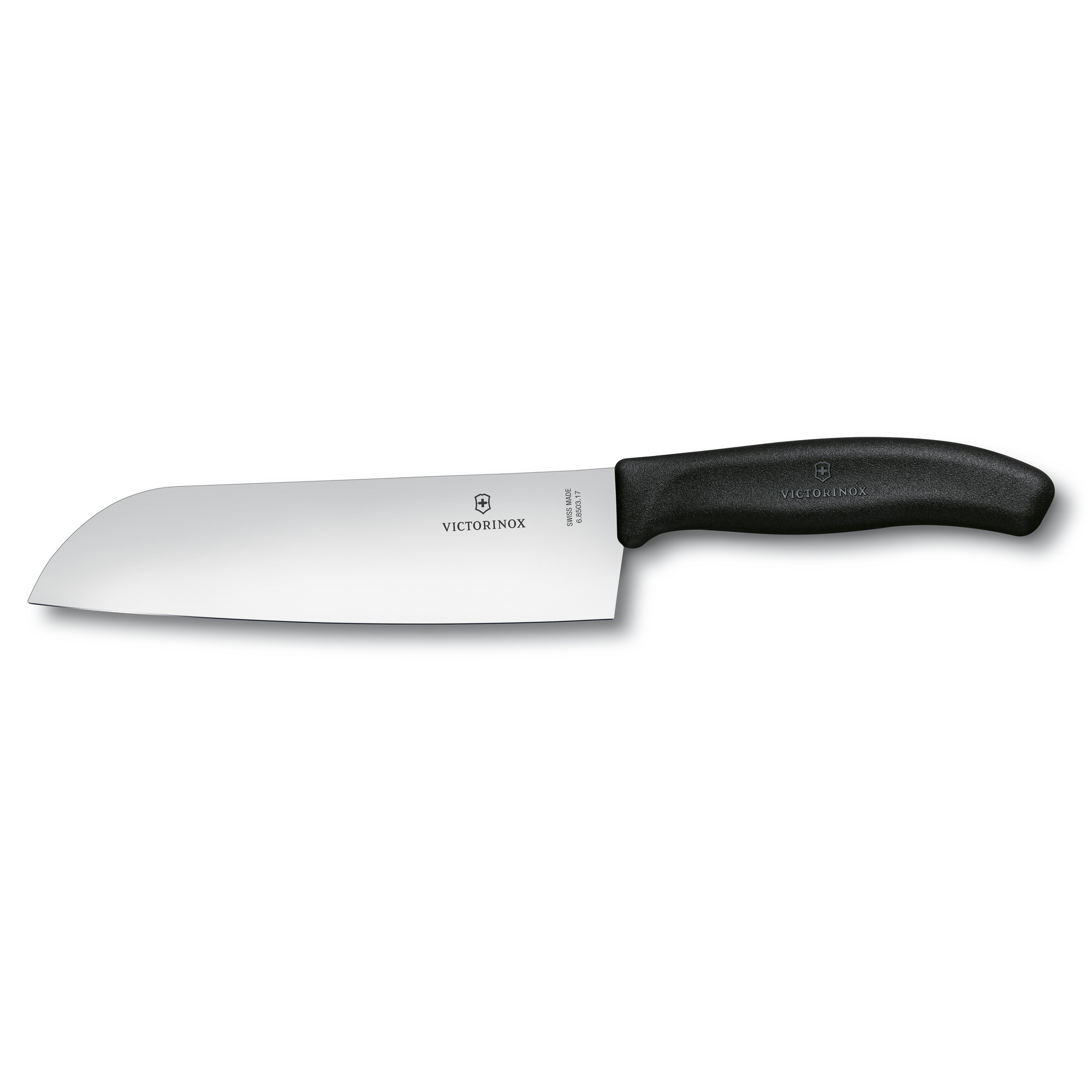 Santoku Victorinox Swiss Classic - lame 17 cm - manche Fibrox noir