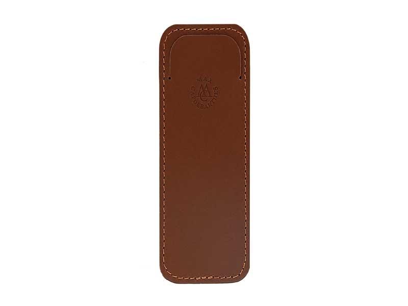 Pochette Visite, cuir Pérou Max Capdebarthes, pour couteaux 12/13 cm de manche