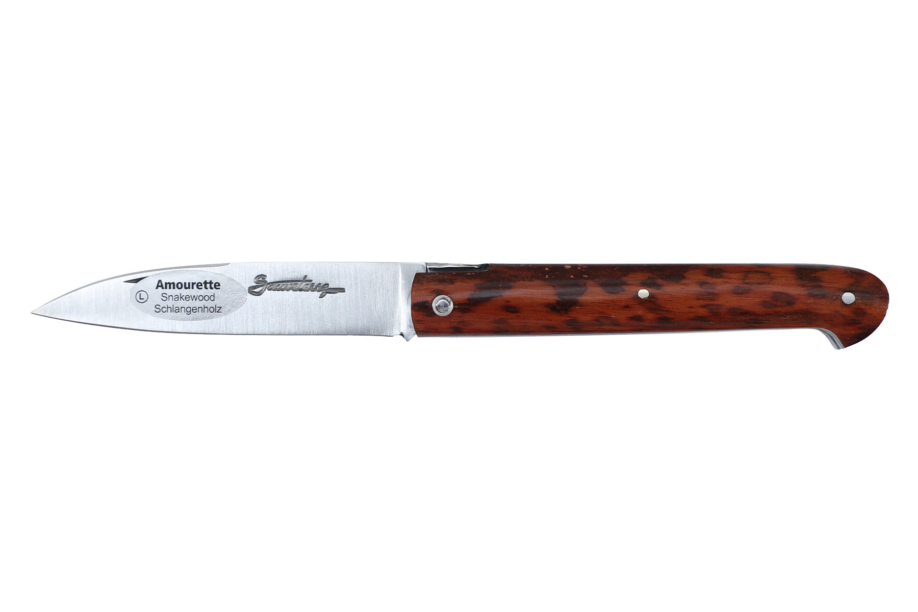 Couteau Sauveterre plein manche 9cm - Amourette