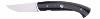 COUTEAU PLIANT LE 1515 DE MANU LAPLACE MANCHE CORNE NOIR INSERT NACRE 9,5 CM