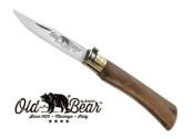 Couteau pliant Old Bear taille M - manche 11 cm noyer traité à l'huile