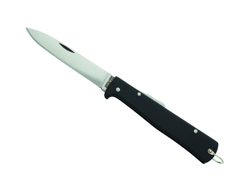 Couteau pliant Otter Mercator - manche métal noir 11 cm