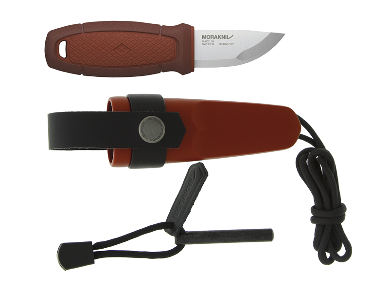Poignard de poche Morakniv Eldris rouge + allume feu