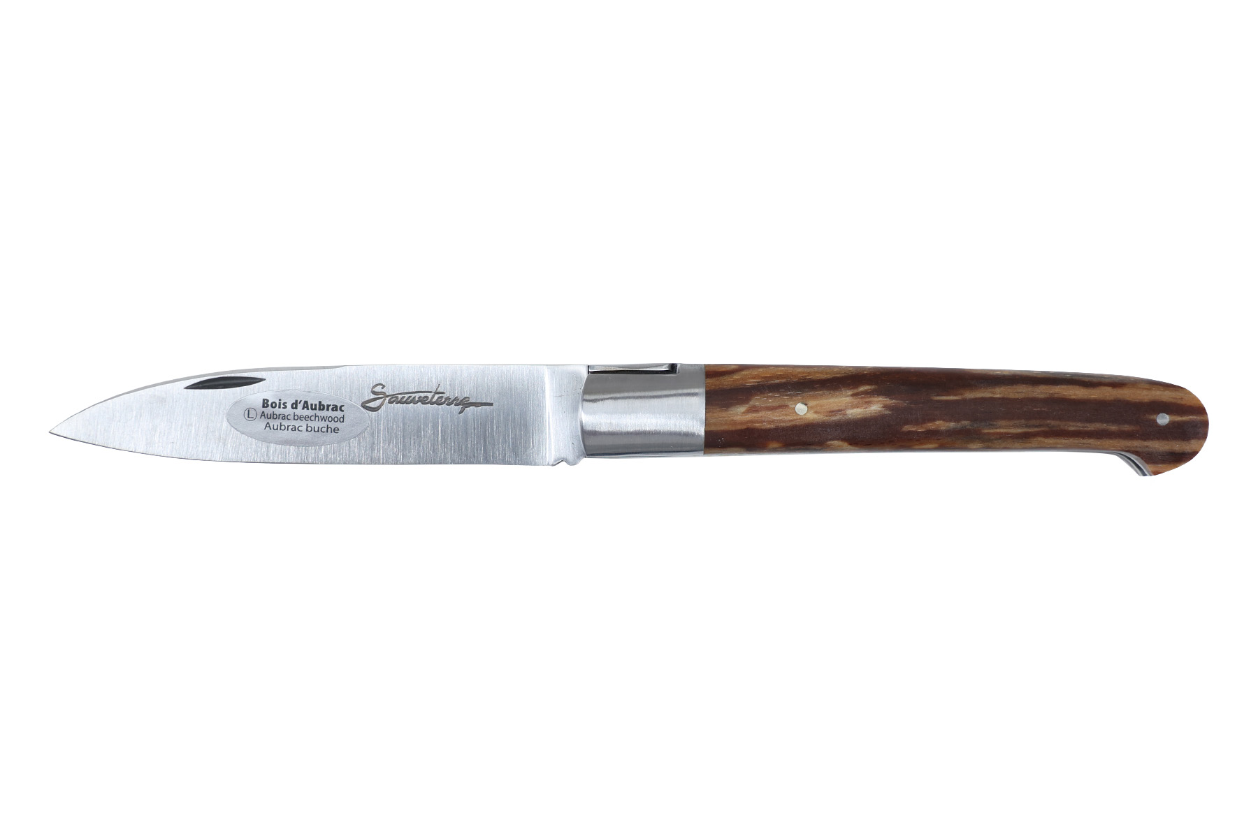Couteau Sauveterre mitre inox 11cm - Bois d'Aubrac