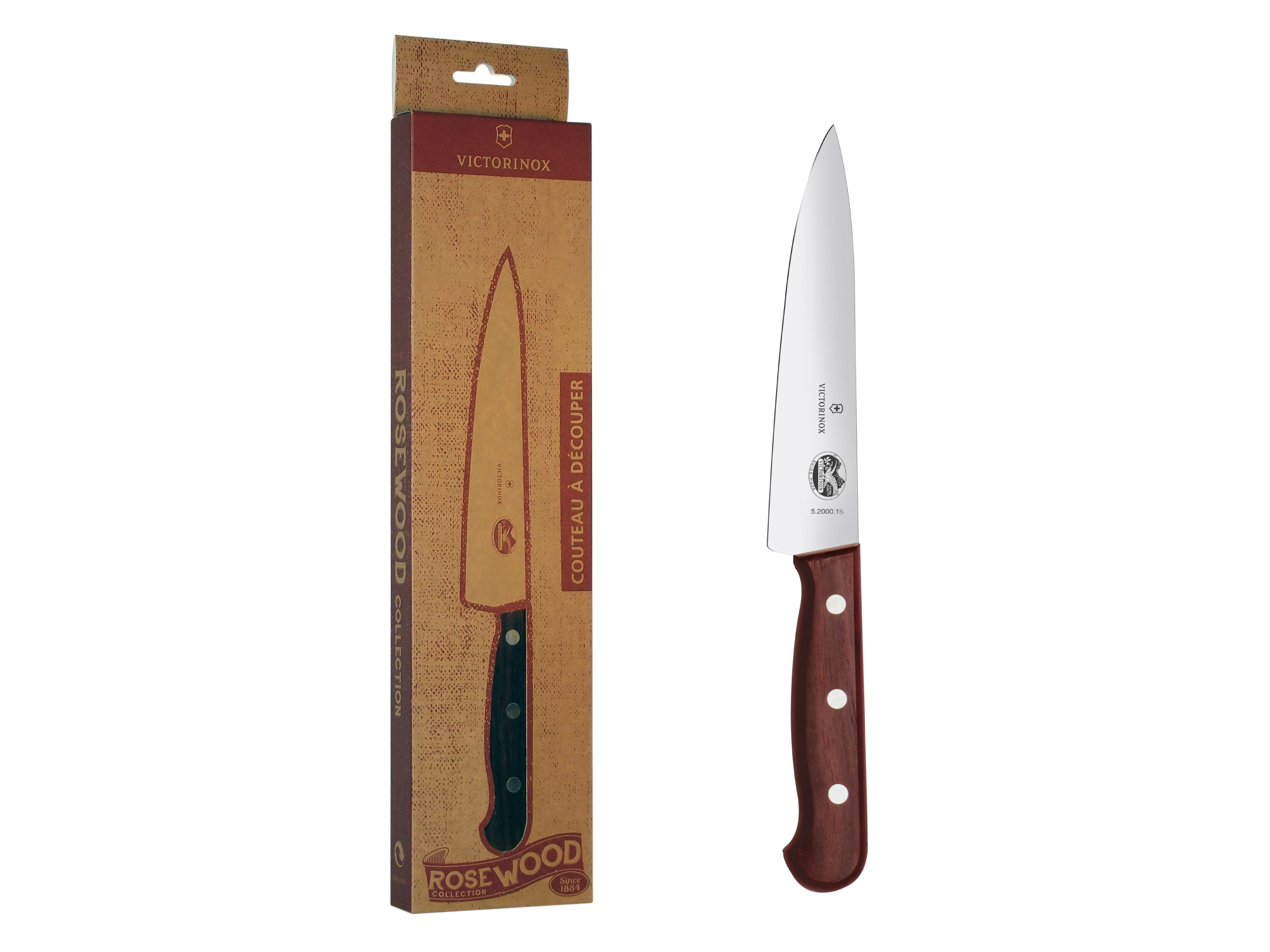 Couteau à découper Victorinox 15 cm manche palissandre