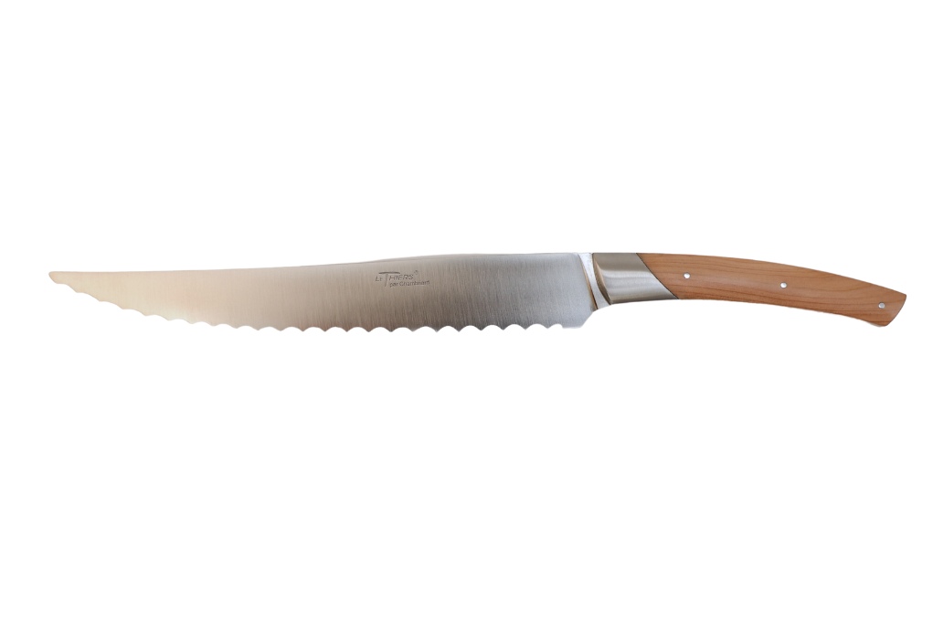 Couteau de cuisine coutellerie Chambriard "Les grands gourmets" - Couteau à pain 20 cm genévrier