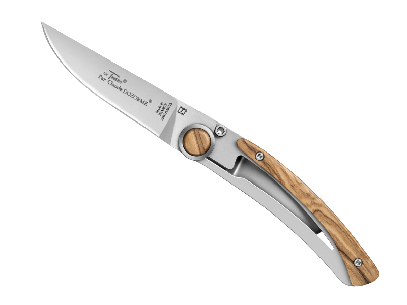 Couteau C. Dozorme Le Thiers® - manche 10,5 cm inox habillage olivier