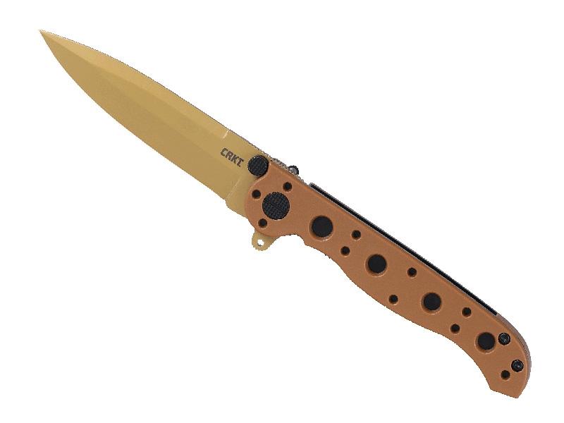 Couteau pliant CRKTM16-01DZ - manche 10 cm nylon/fibre de verre camo desert