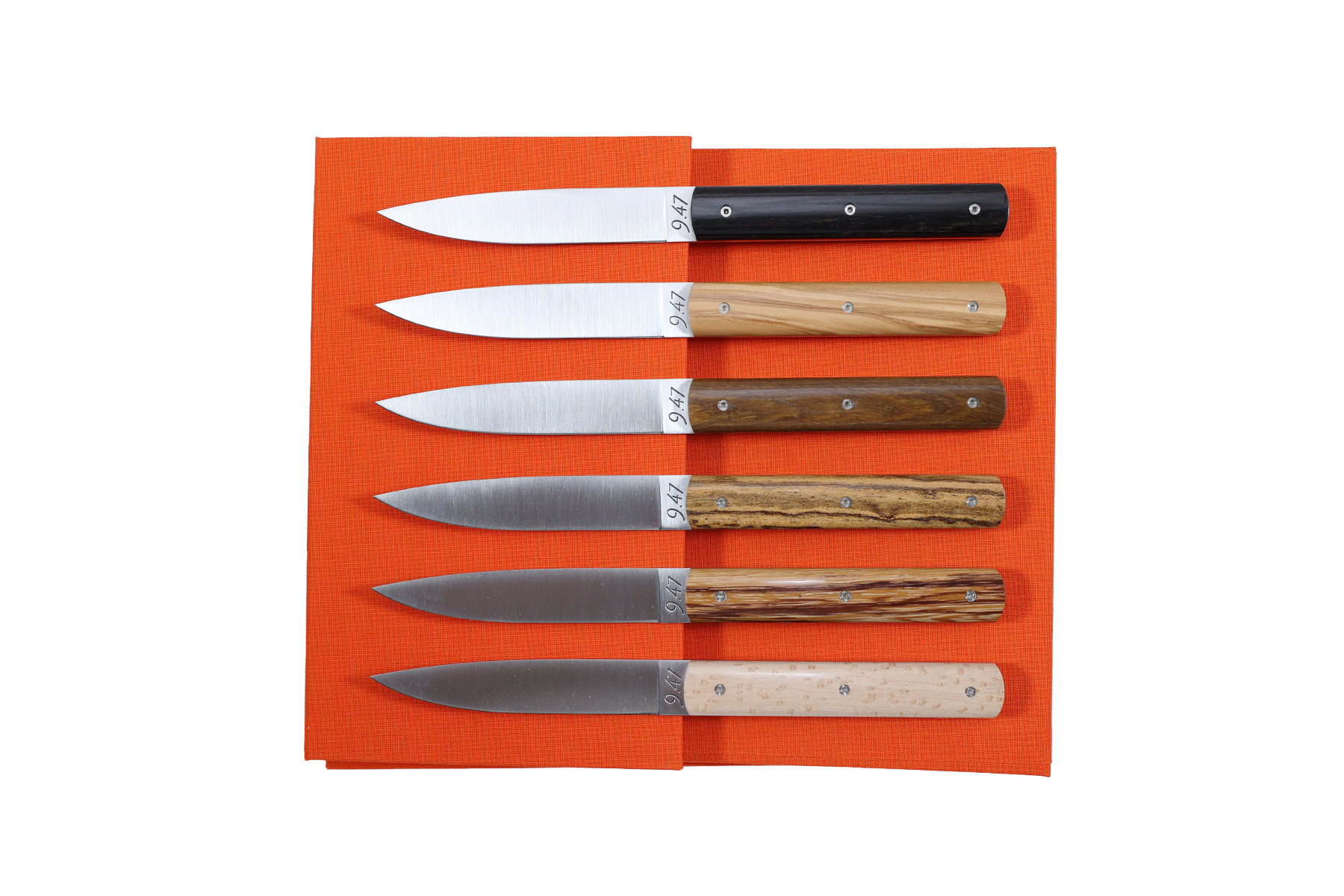 Coffret de 6 couteaux de table 9.47 Atelier Perceval - Panaché bois