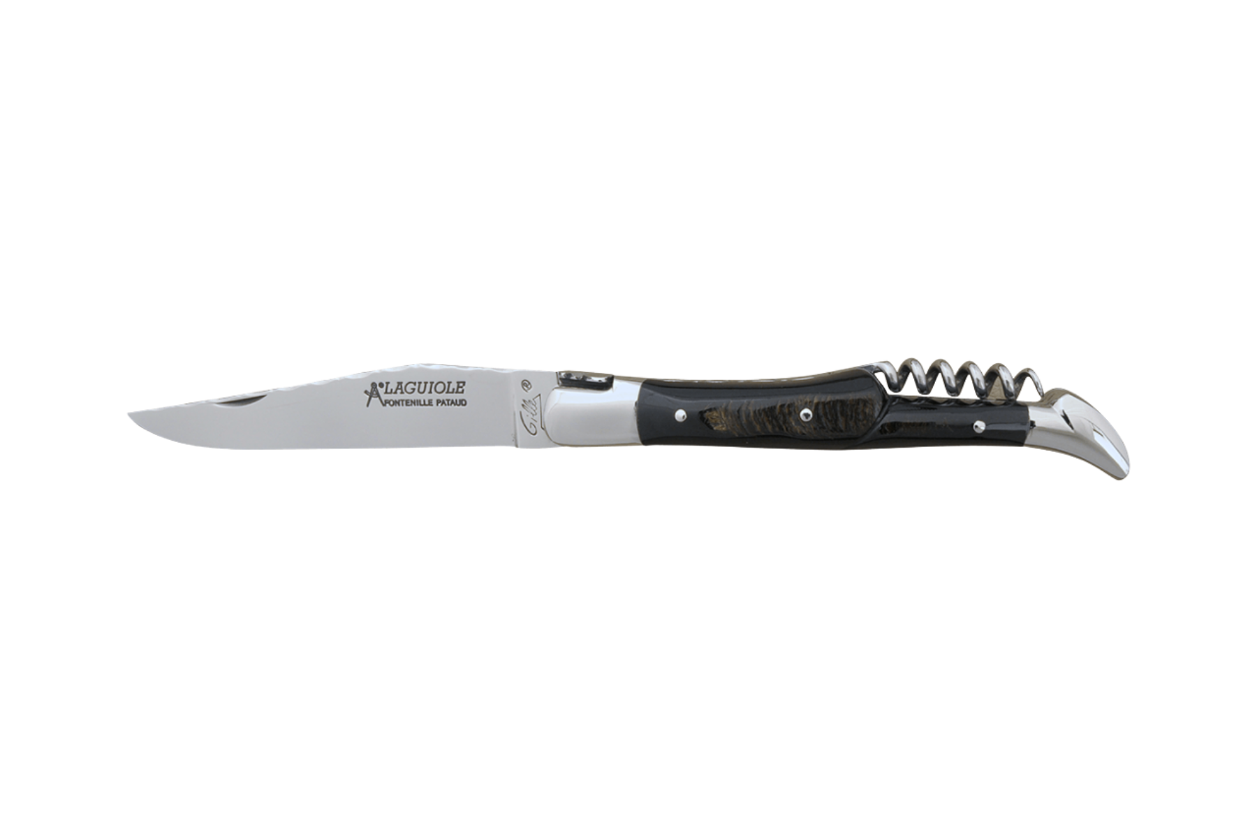 Couteau Laguiole Gilles Fontenille Pataud Tradition 2 pièces - manche 12 cm corne de buffle
