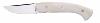COUTEAU PLIANT LE 1515 DE MANU LAPLACE MANCHE OS DE BUFFLE INSERT NACRE 11,5 CM