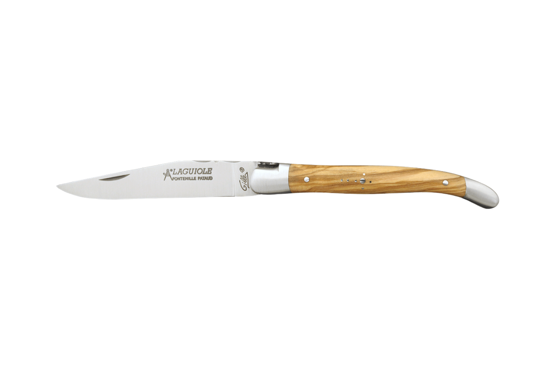 Couteau Laguiole Gilles Fontenille Pataud Tradition - manche 11 cm olivier