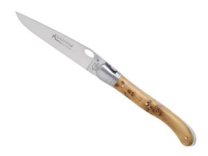 COUTEAU LAGUIOLE GILLES FONTENILLE-PATAUD - NATURE UNE MAIN GENEVRIER 12CM INOX