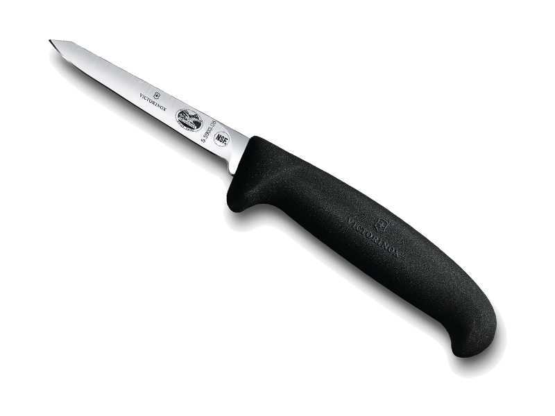 Couteau à volailles/lancette Victorinox lame 8 cm - Manche Fibrox noir