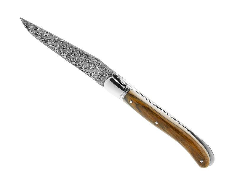 Couteau pliant Laguiole Gilles Fontenille Pataud Nature - manche 12 cm  ivoire de mammouth