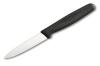 Couteau office Victorinox, lame 8 cm inox pointe milieu, manche polypropylène noir