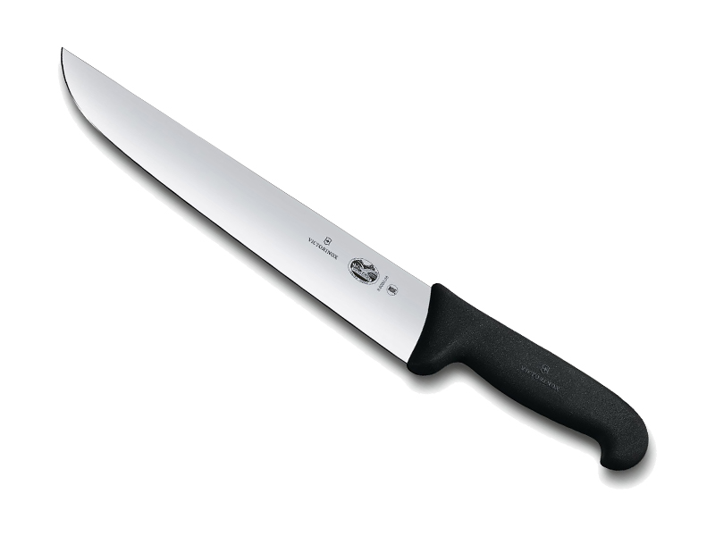 Couteau de boucher Victorinox lame 18 cm - Manche Fibrox noir