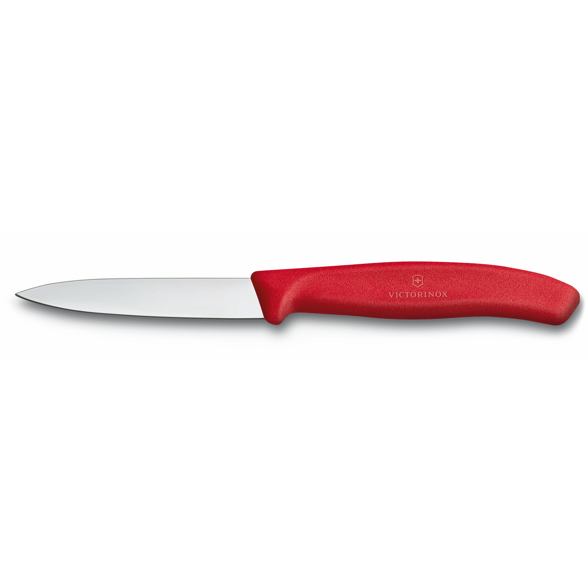 Couteau d'office Victorinox Swiss Classic - lame 8 cm - pointe milieu - manche rouge