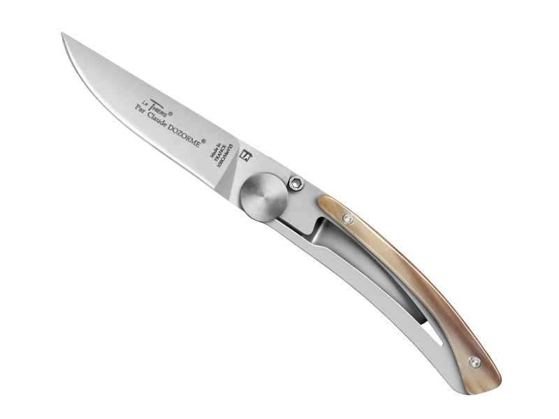 Couteau C. Dozorme Le Thiers® Liner Lock - manche 10.5 cm corne claire