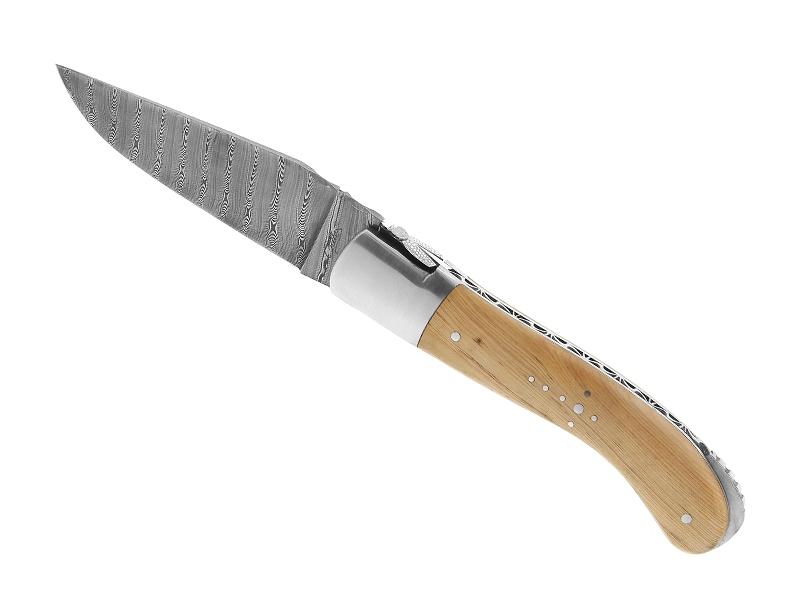 Couteau Laguiole Gilles Fontenille Pataud Sport damas - manche 13 cm genévrier