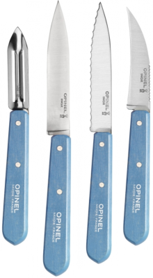 Ensemble de couteaux de cuisine Opinel - les essentiels - azur