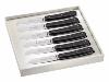 COFFRET 6 COUTEAUX DE TABLE "LONDON" PAR CLAUDE DOZORME - 21CM NOIR