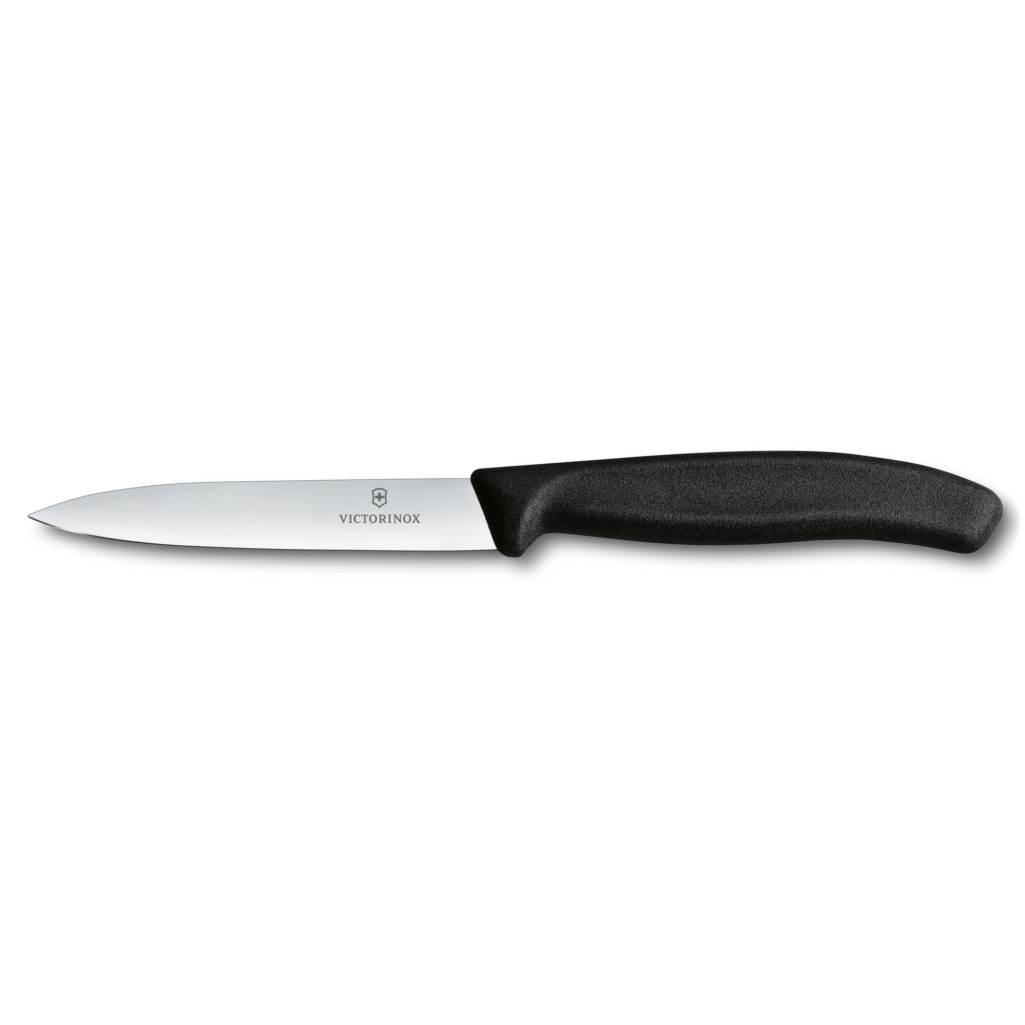 Couteau d'office Victorinox Swiss Classic, lame 10 cm pointe milieu - manche noir