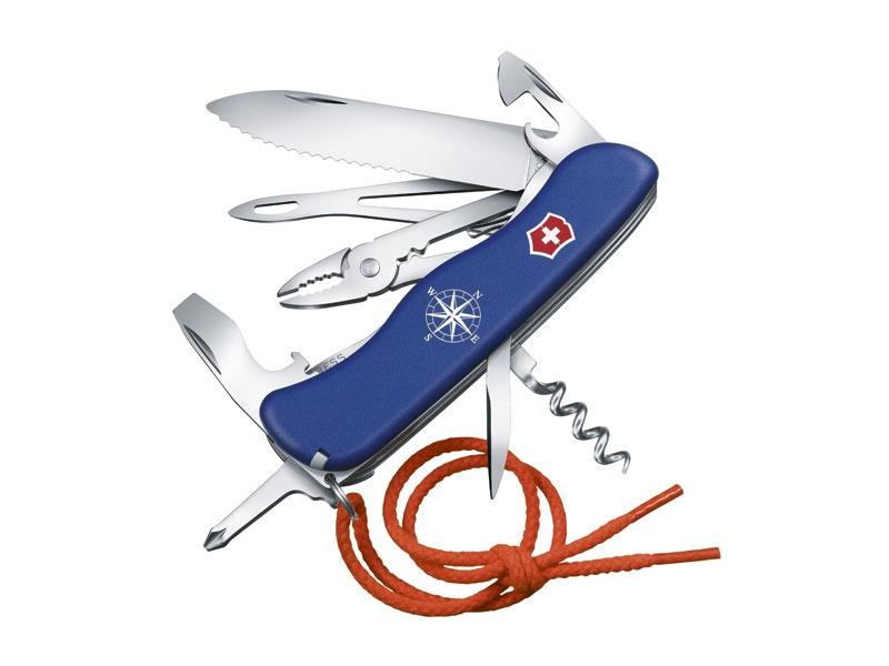 Couteau pliant multifonctions Victorinox Skipper - manche 111 mm bleu