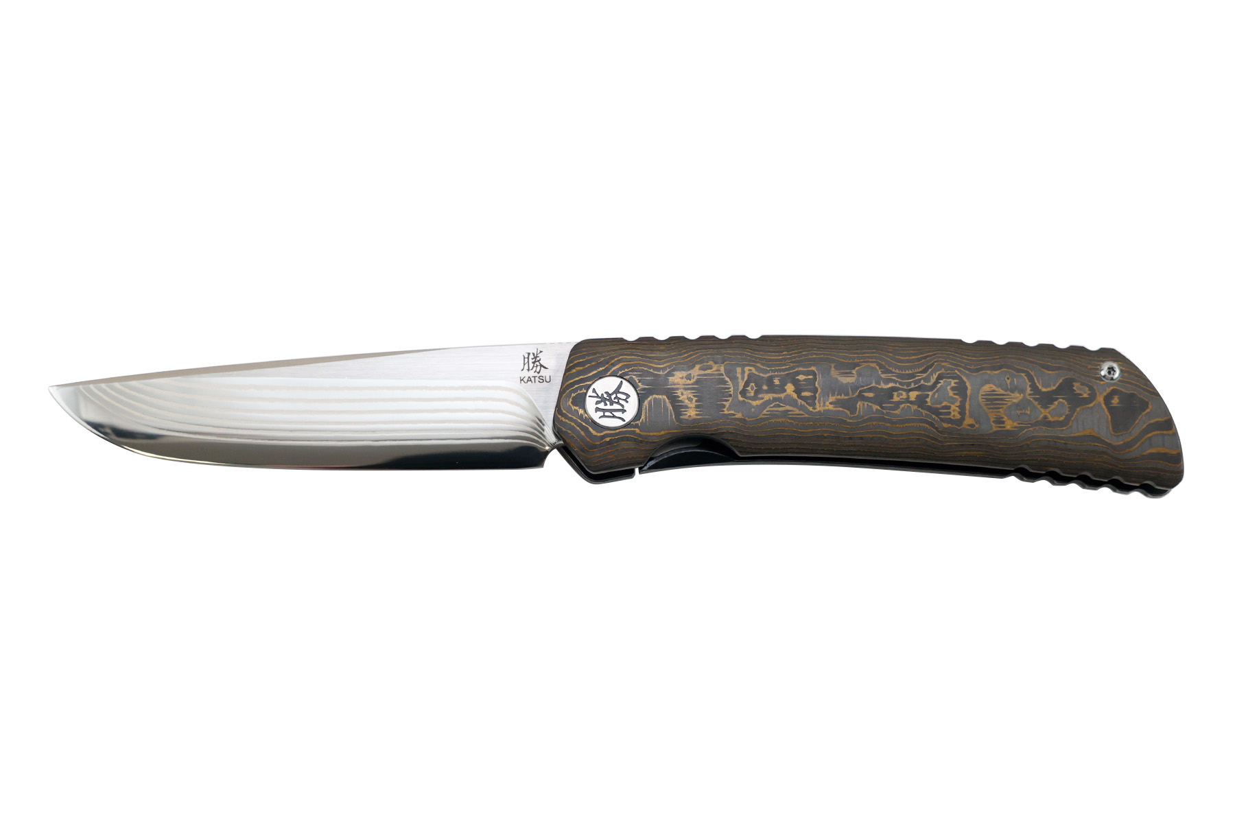 Couteau de poche Katsu - ZK04 titane cuivre