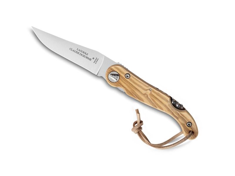 Couteau Laguiole C. Dozorme Baroudeur 2 pièces - manche 12 cm olivier