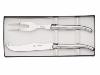 ARBALETE G. DAVID - COFFRET COUTEAU ET FOURCHETTE A FROMAGE LAGUIOLE TOUT INOX