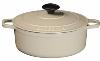 COCOTTE CHASSEUR EN FONTE OVALE MERINGUE 27 CM