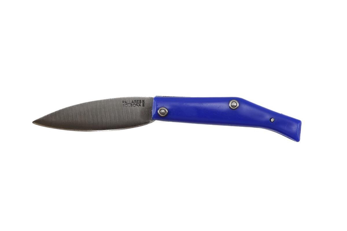 Couteau pliant Pallarès Solsona - Couteau de poche Común n°00 bleu - 7 cm acier inox