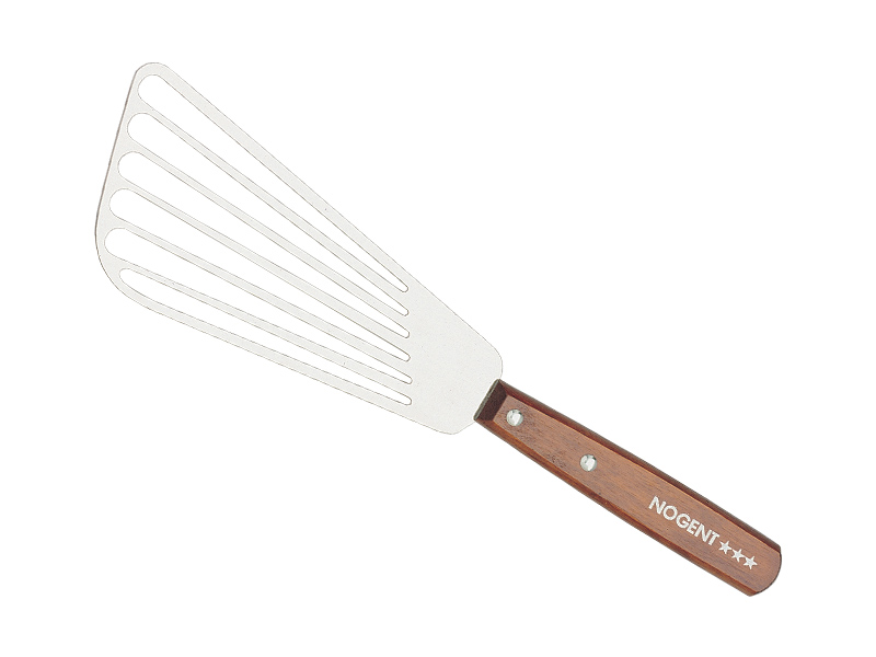 Pelle de cuisine Nogent Peltex ajourée grand modèle bois et inox