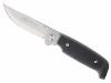 Couteau Marttiini Lynx, lame acier 420 à cran intérieur et à bouton double, manche 12 cm