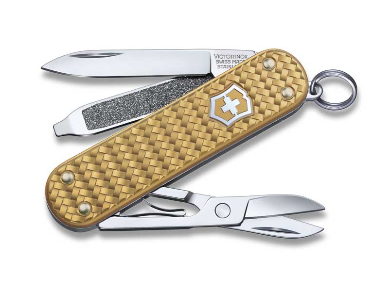 Canif Victorinox Classic SD Precious Alox Brass Gold