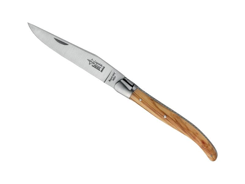Couteau pliant Laguiole d'antan G. David Arbalète - Manche olivier 12 cm