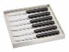 CLAUDE DOZORME - COFFRET 6 COUTEAUX DE TABLE "NAVETTE 6.16" - NOIR