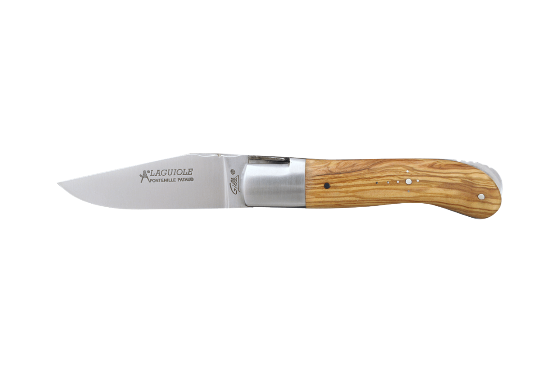 Couteau Laguiole Gentleman Fontenille Pataud- manche 10,5 cm olivier