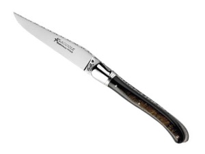 COUTEAU LAGUIOLE GILLES FONTENILLE-PATAUD - NATURE CORNE DE BUFFLE 12CM INOX
