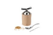 Moulin à graines de lin manuel en bois et inox peugeot  Naturel " Isen" 13 cm