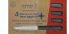 OPINEL COFFRET DE 4 COUTEAUX DE TABLE "BON APPETIT" ANTHRACITE