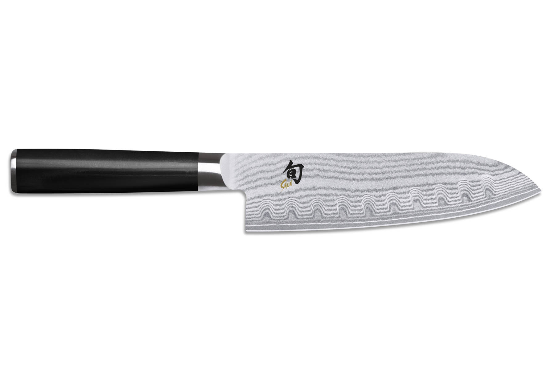 Couteau japonais Santoku 18 cm Kai shun classic damas - lame alvéolée