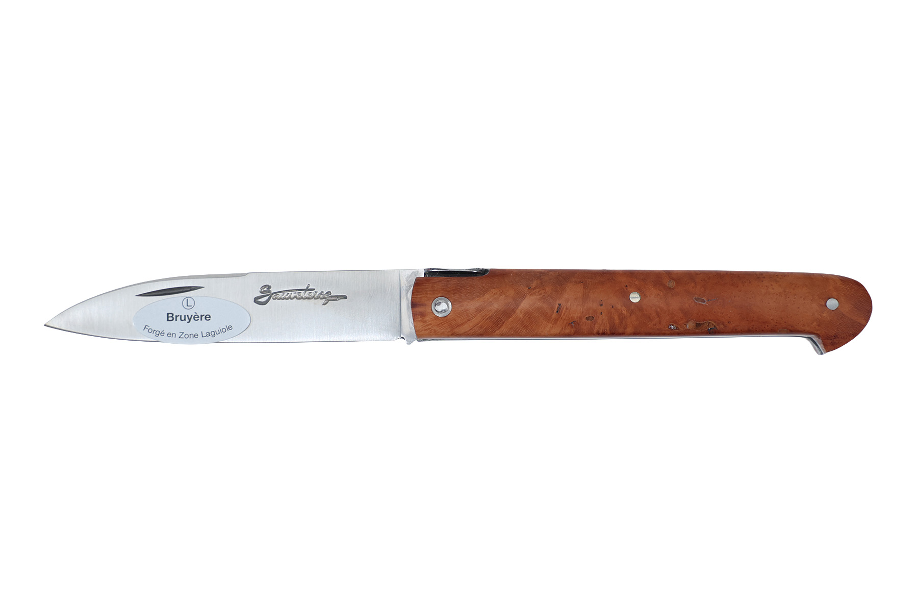 Couteau Sauveterre plein manche 9cm - Bruyère