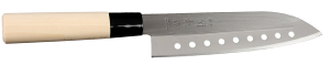 Couteau japonais Jaku Tradition Santoku 17 cm ajouré