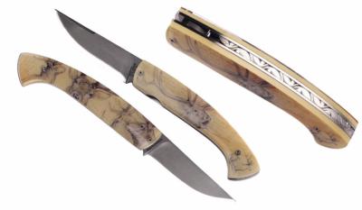 COUTEAU PLIANT LE 1515 DE MANU LAPLACE CERF 11.5 CM