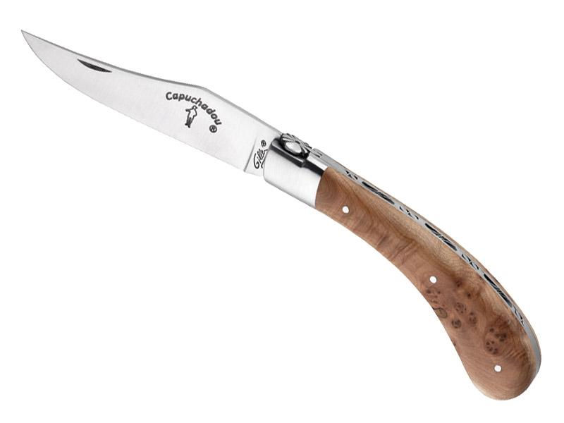 Couteau  pliant Le Capuchadou  Fontenille-Pataud - manche genévrier 10 cm