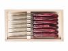 CLAUDE DOZORME - COFFRET 6 COUTEAUX DE TABLE/STEAK - LAGUIOLE - 22CM - BORDEAUX