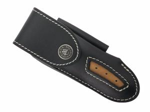 Étui en cuir Max Capdebarthes "Le Thiers" 12 cm noir