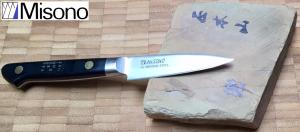 Couteau japonais Misono office 8 cm acier au carbone suedois